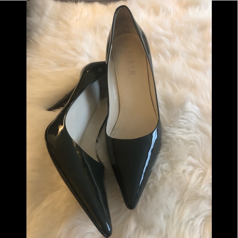 Steel gray RALPH LAUREN high heels, gently used